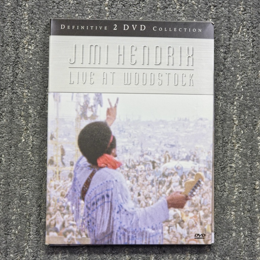 Jimi Hendrix Live At Woodstock Definitive 2 DVD Collection Booklet 2005 Digipak‎